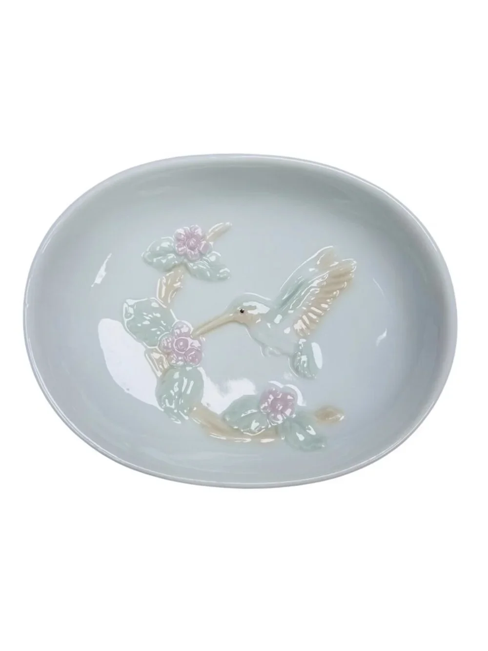 Hummingbird Soap Dish Bathroom Cottage Twee Nature Home